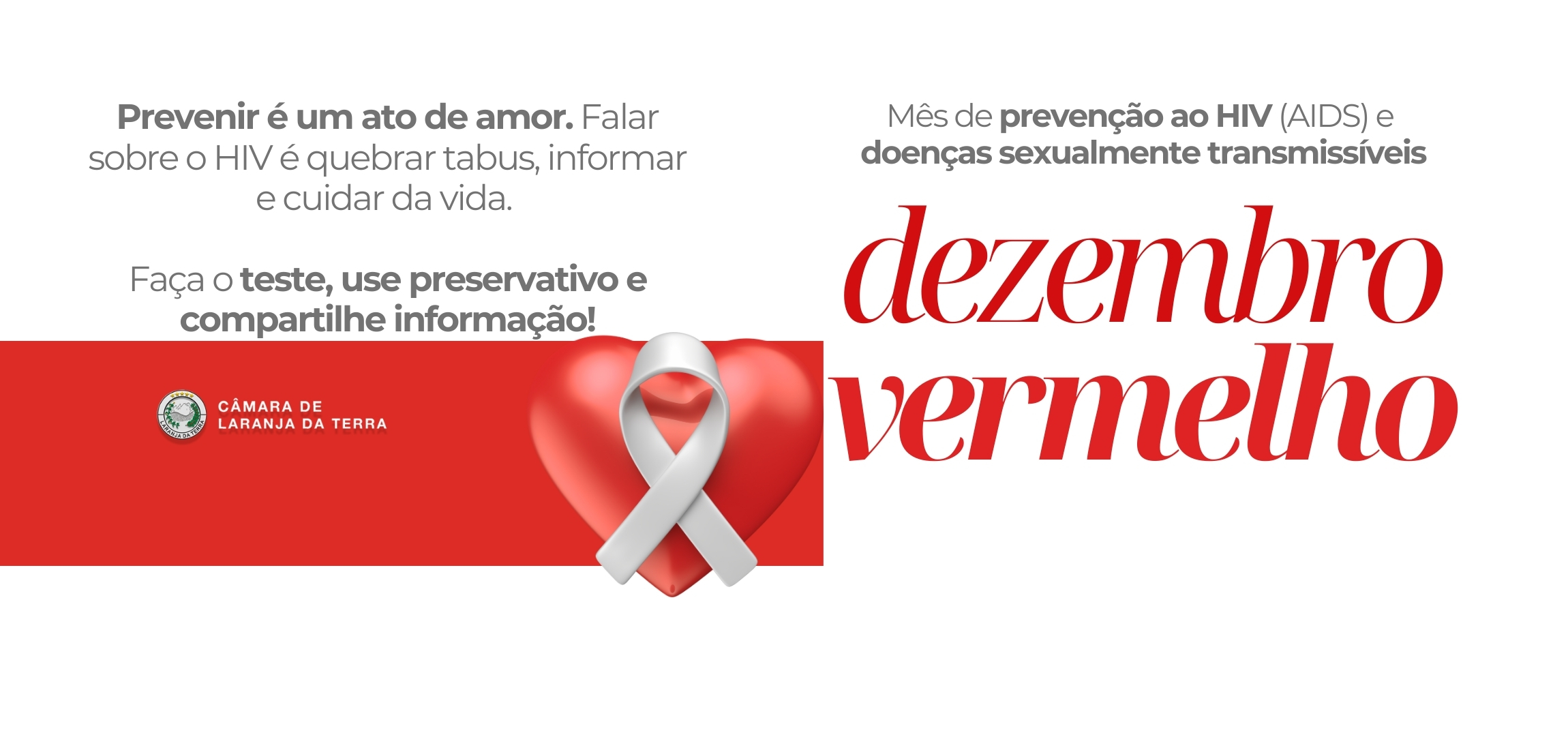 Dezembro Vermelho — Mês de Conscientização e Combate ao HIV/AIDS