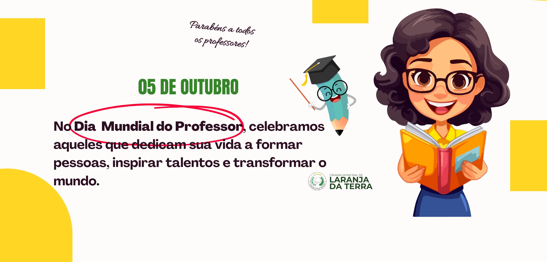 Dia Mundial do Professor - 05 de Outubro