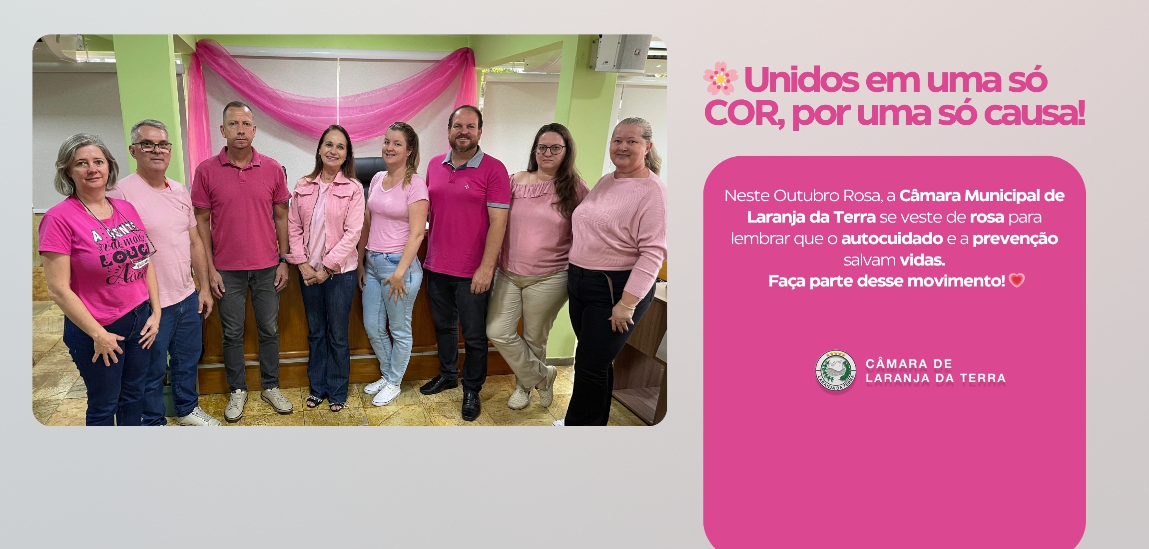 Unidos em uma só cor, por uma só causa!