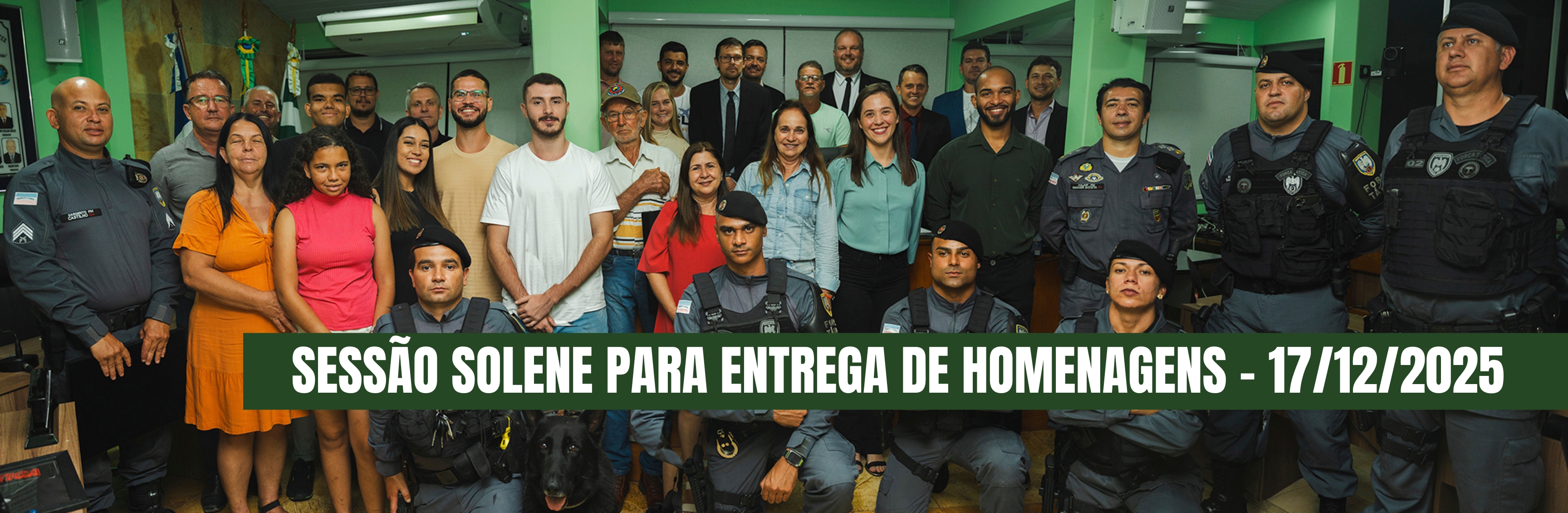 Sessão Solene de Entrega de Homenagens 17 de Dezembro