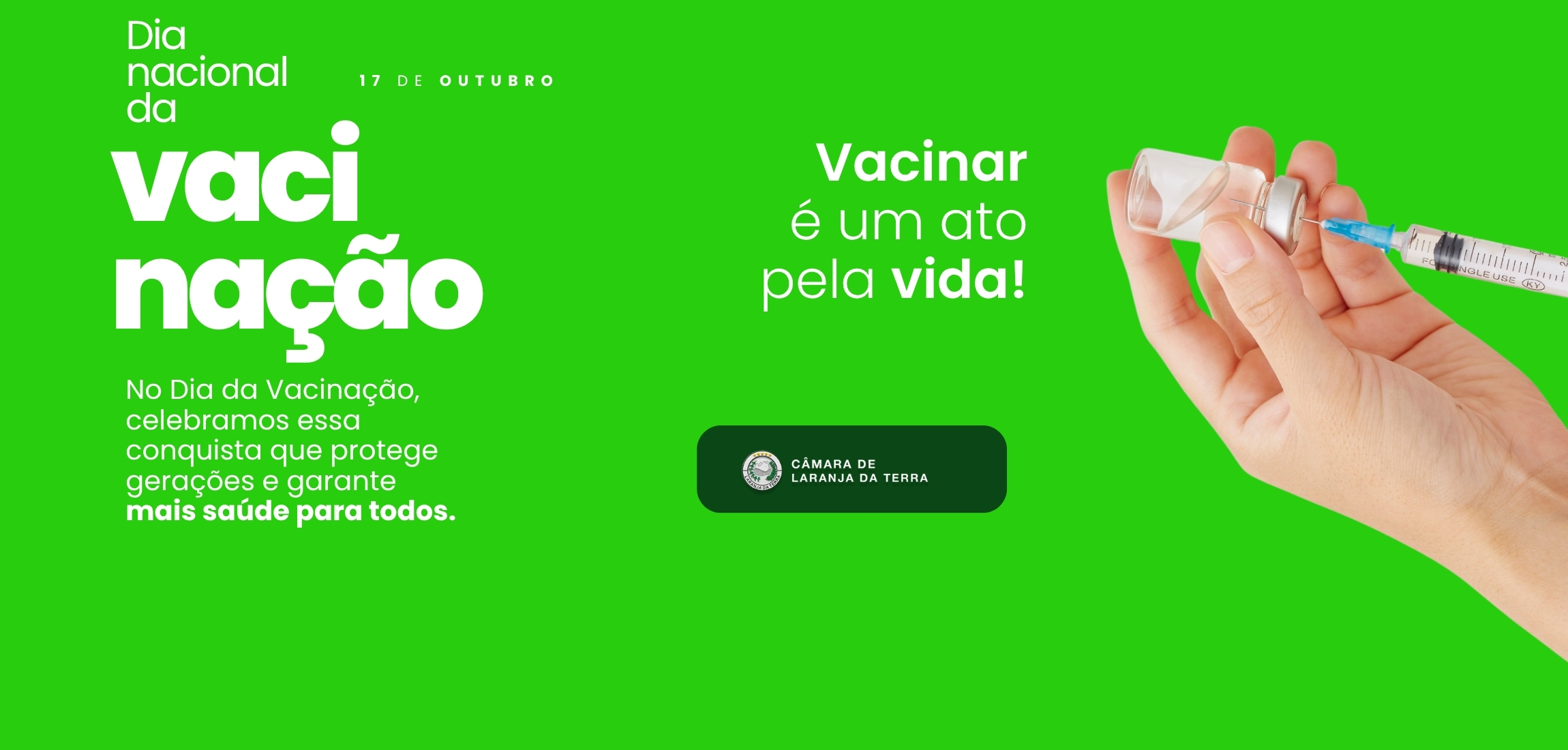 Dia Nacional da Vacinação - 17 de Outubro